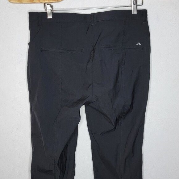 J. Lindeberg Size 31 x 26 Black Men's Straight Leg Ankle Button Pants - Picture 4 of 6